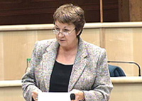 Cathie Craigie introduces the debate in the main chamber of the Scottish Parliament